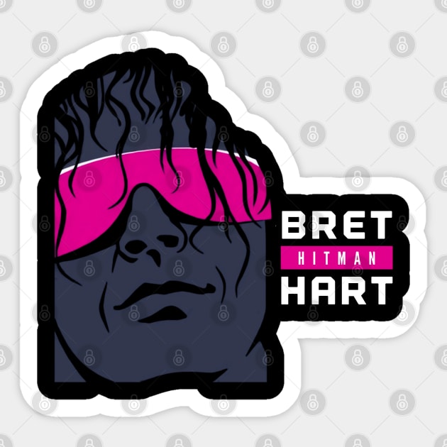 Bret Hitman Hart Sticker by GO WES